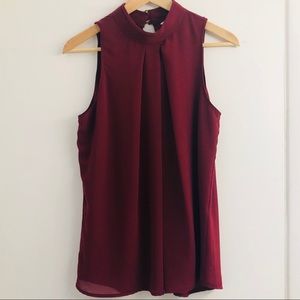 Burgundy Halter Blouse